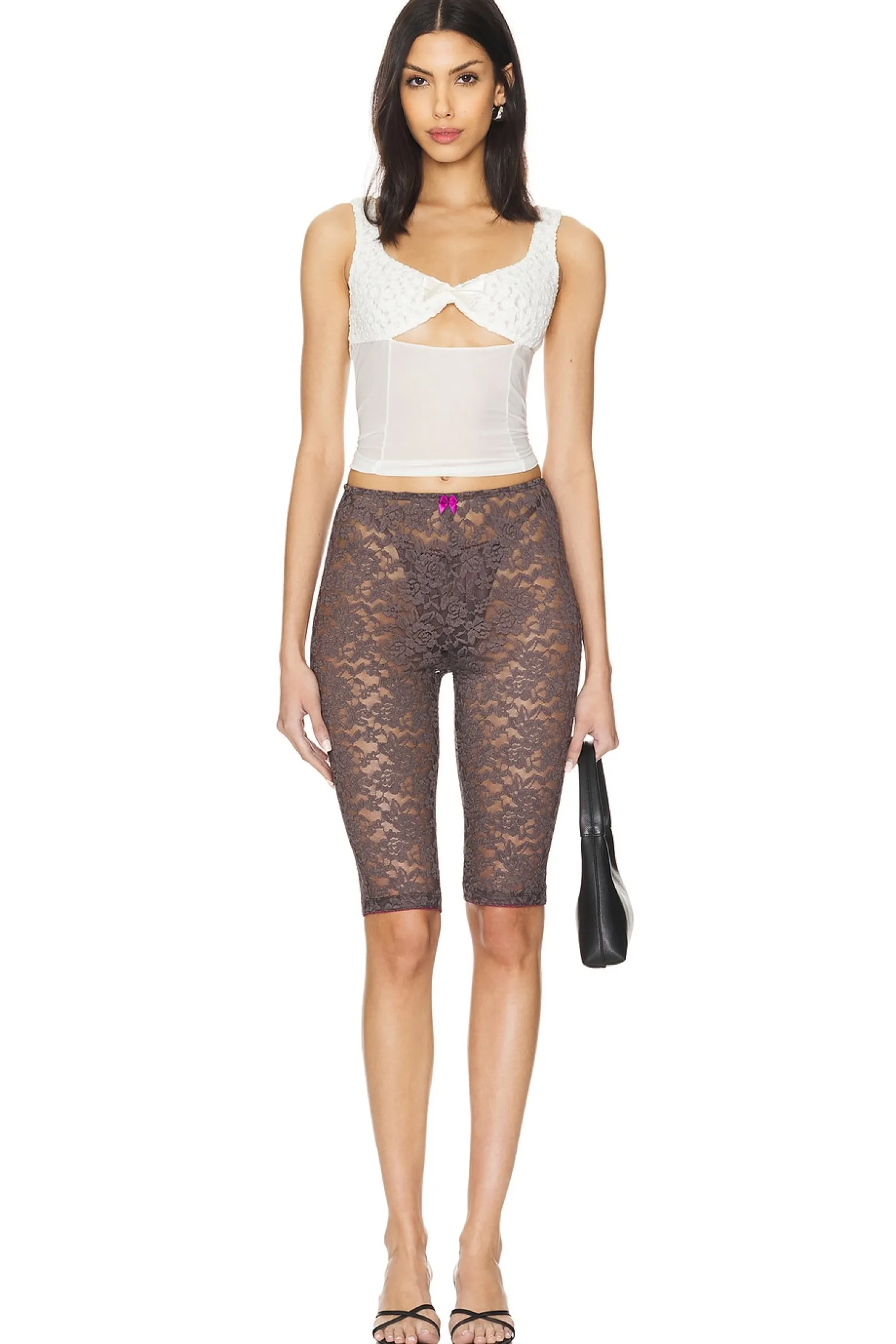 Women Free People Pants>x Intimately FP All Day Lace Capri
