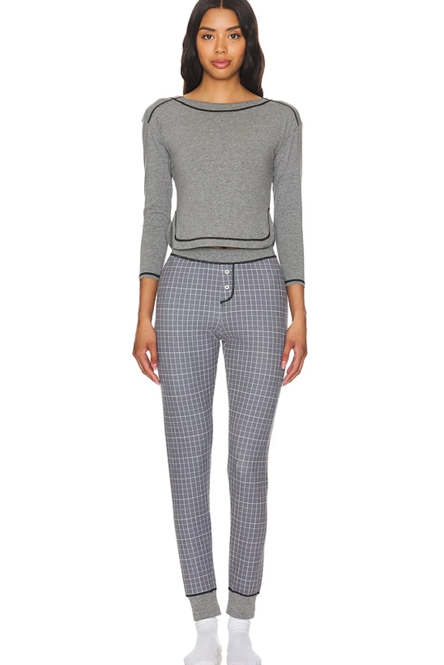 Women Free People Lingerie & Sleepwear>x Intimately FP Chill Evening Pj Set In Night Sky Combo