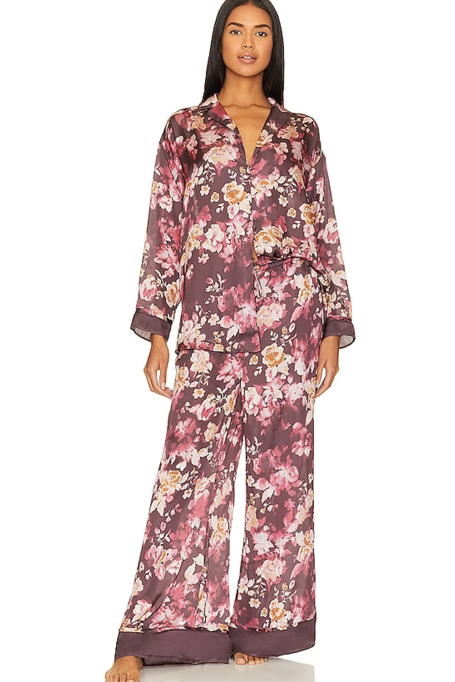 Women Free People Lingerie & Sleepwear>x Intimately FP Dreamy Days Pajama Set In Vintage Combo