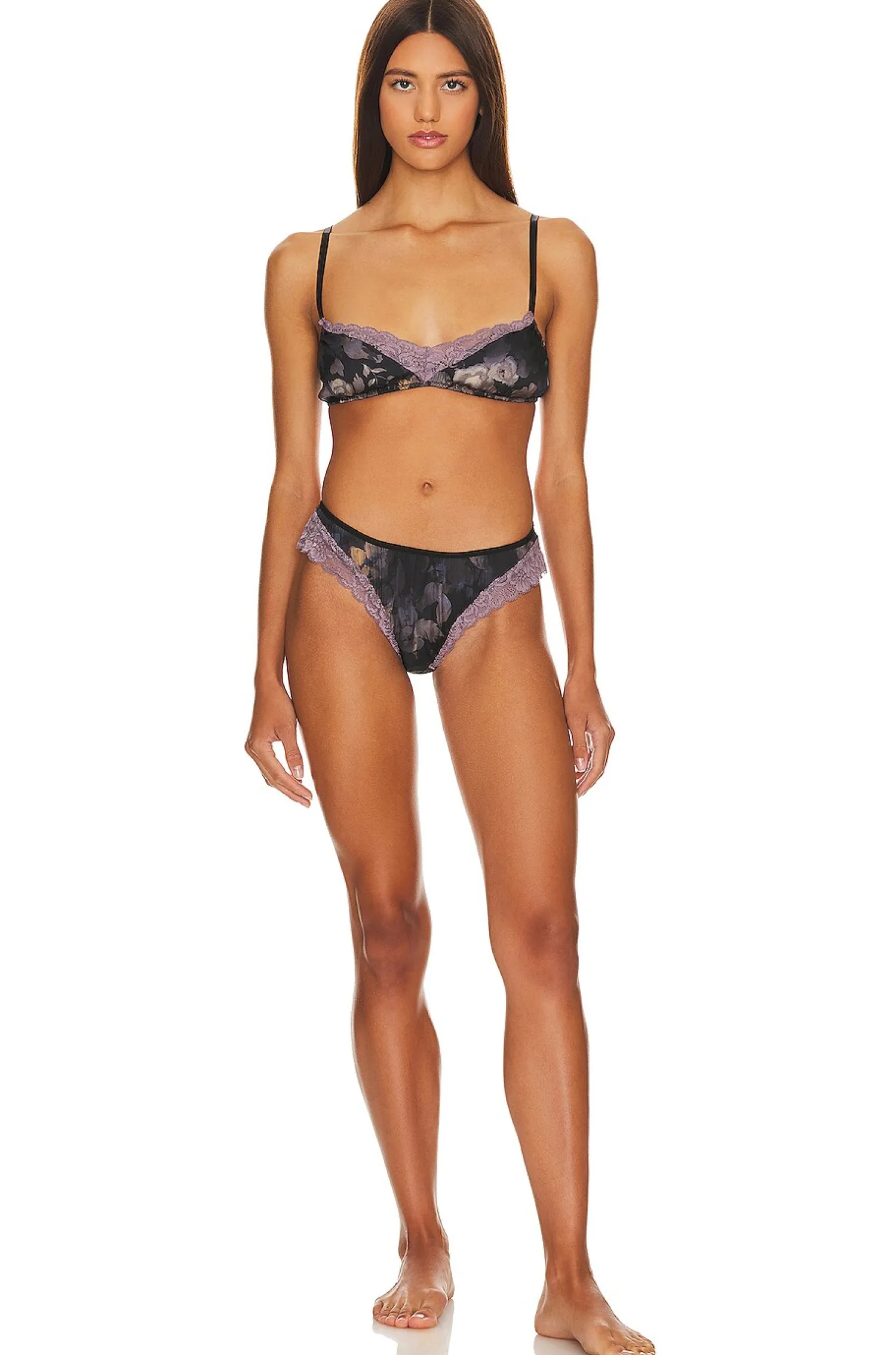 Women Free People Lingerie & Sleepwear>x Intimately FP She Silky Undie In Night Sky Combo