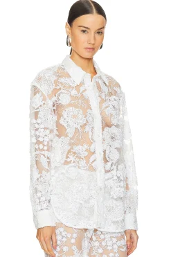 Women AKNVAS Matching Sets>x REVOLVE Cara Embroidered Button Down Blouse