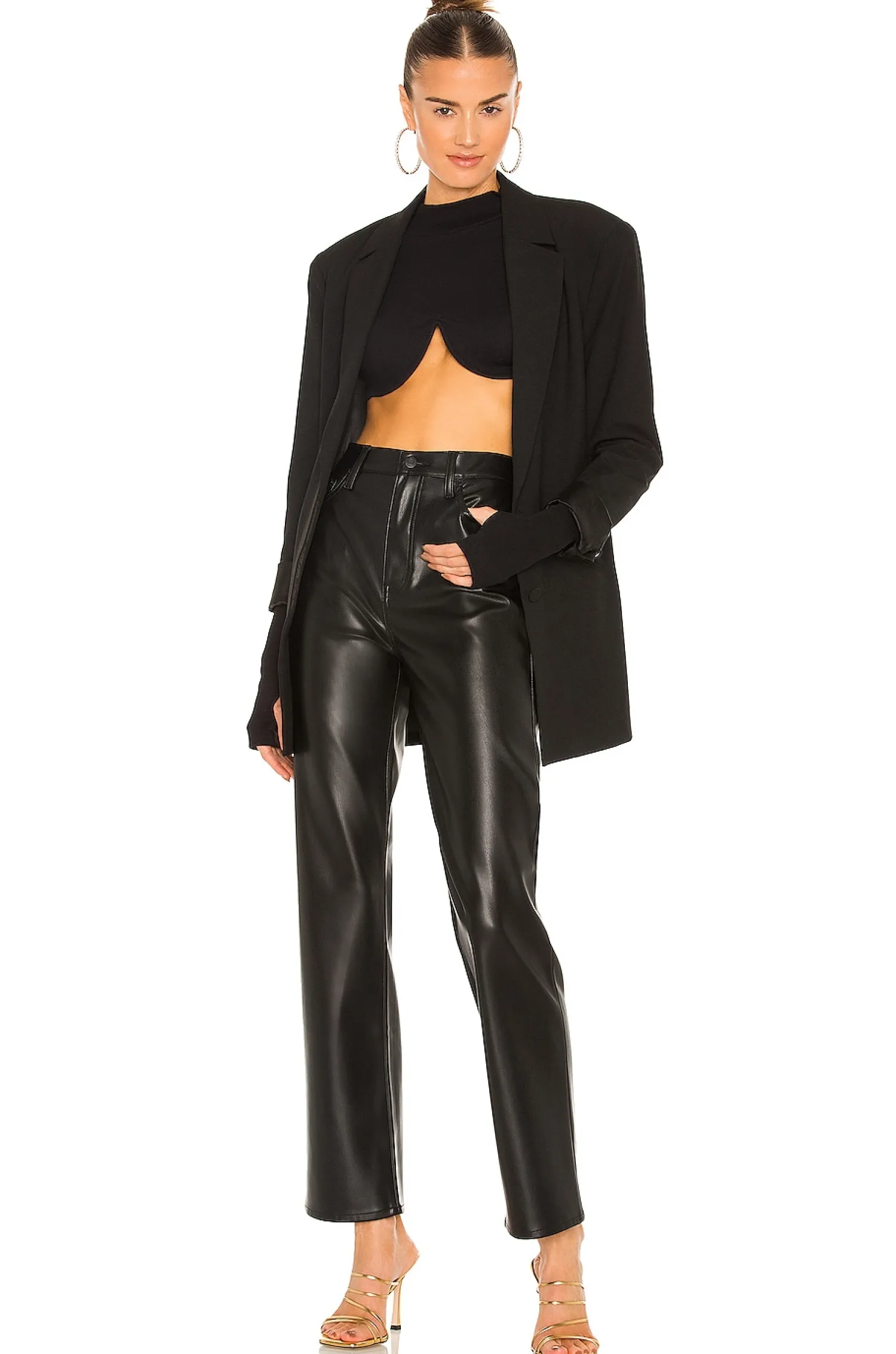 Women PISTOLA Pants>X REVOLVE Cassie Super High Straight Pant