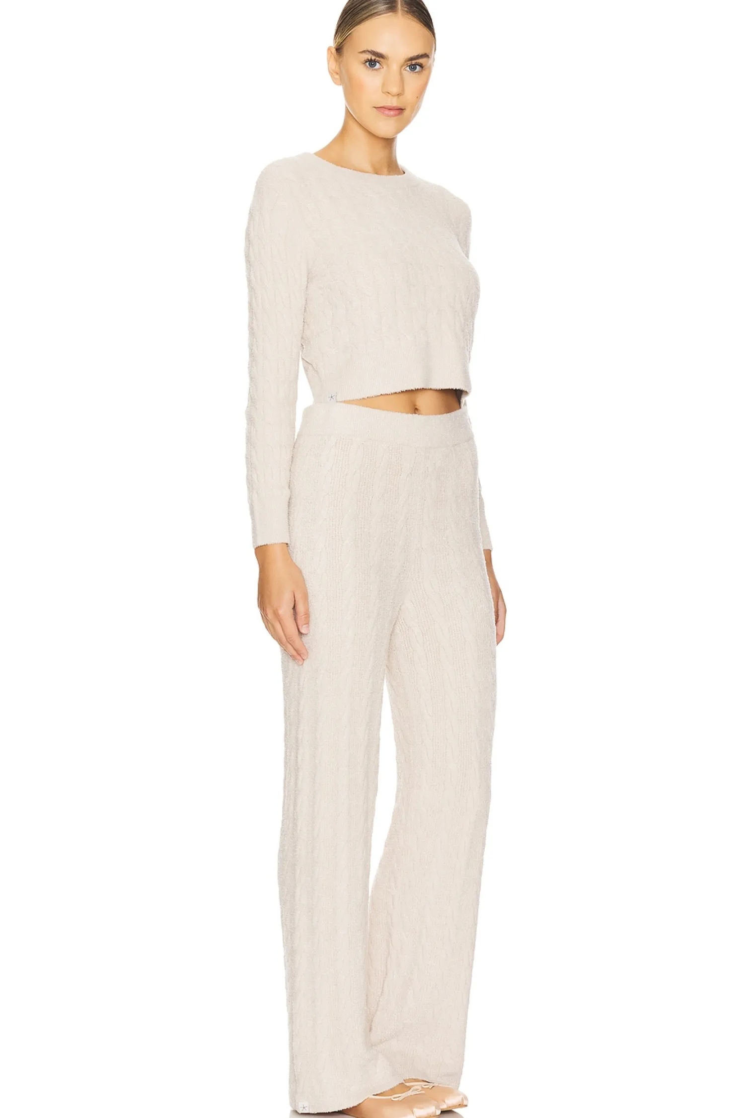 Women Barefoot Dreams Jumpsuits>x REVOLVE CozyChic Lite Cable Pullover & Pant Set