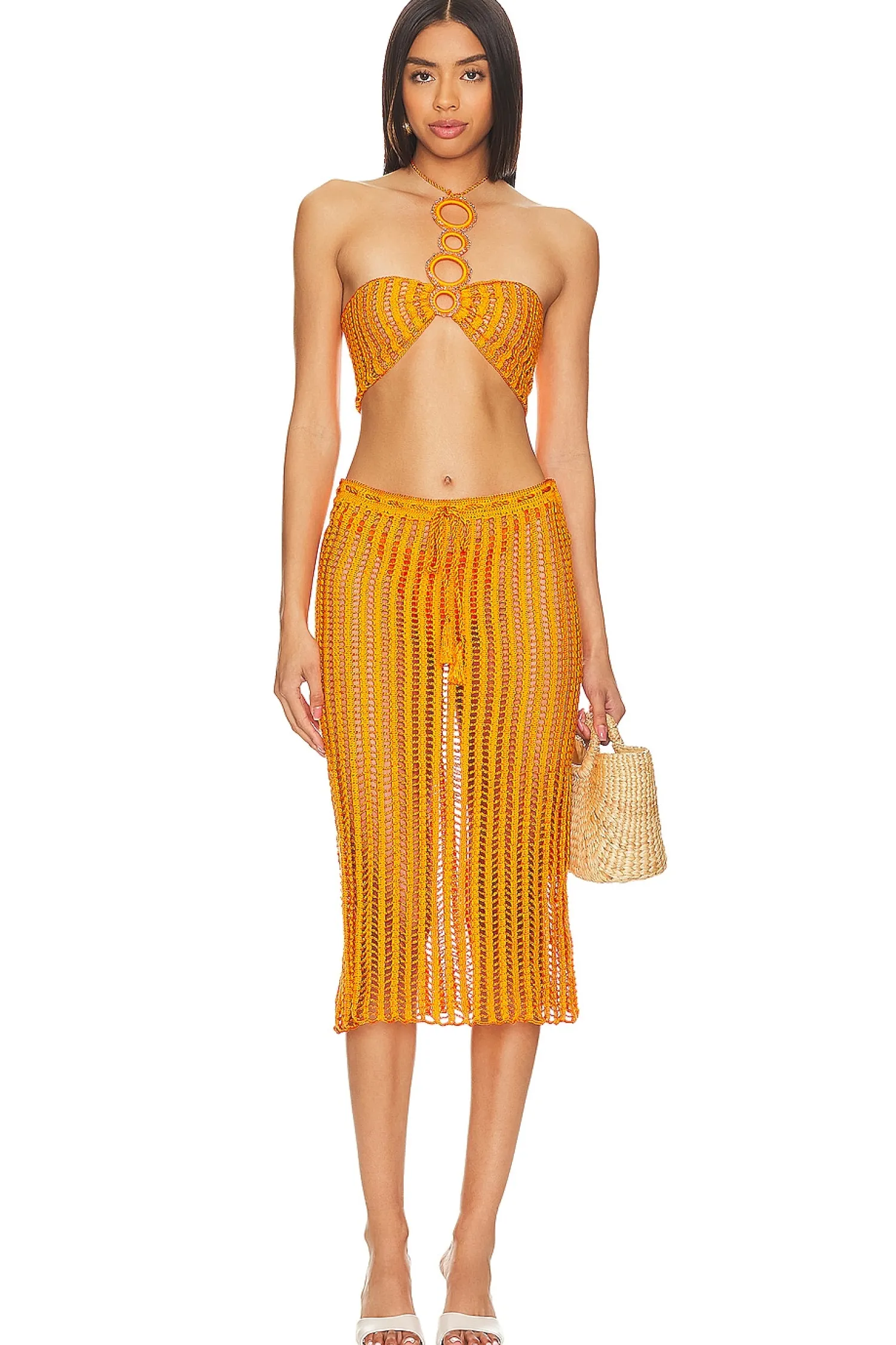Women My Beachy Side Matching Sets>X Revolve Crochet Midi Skirt