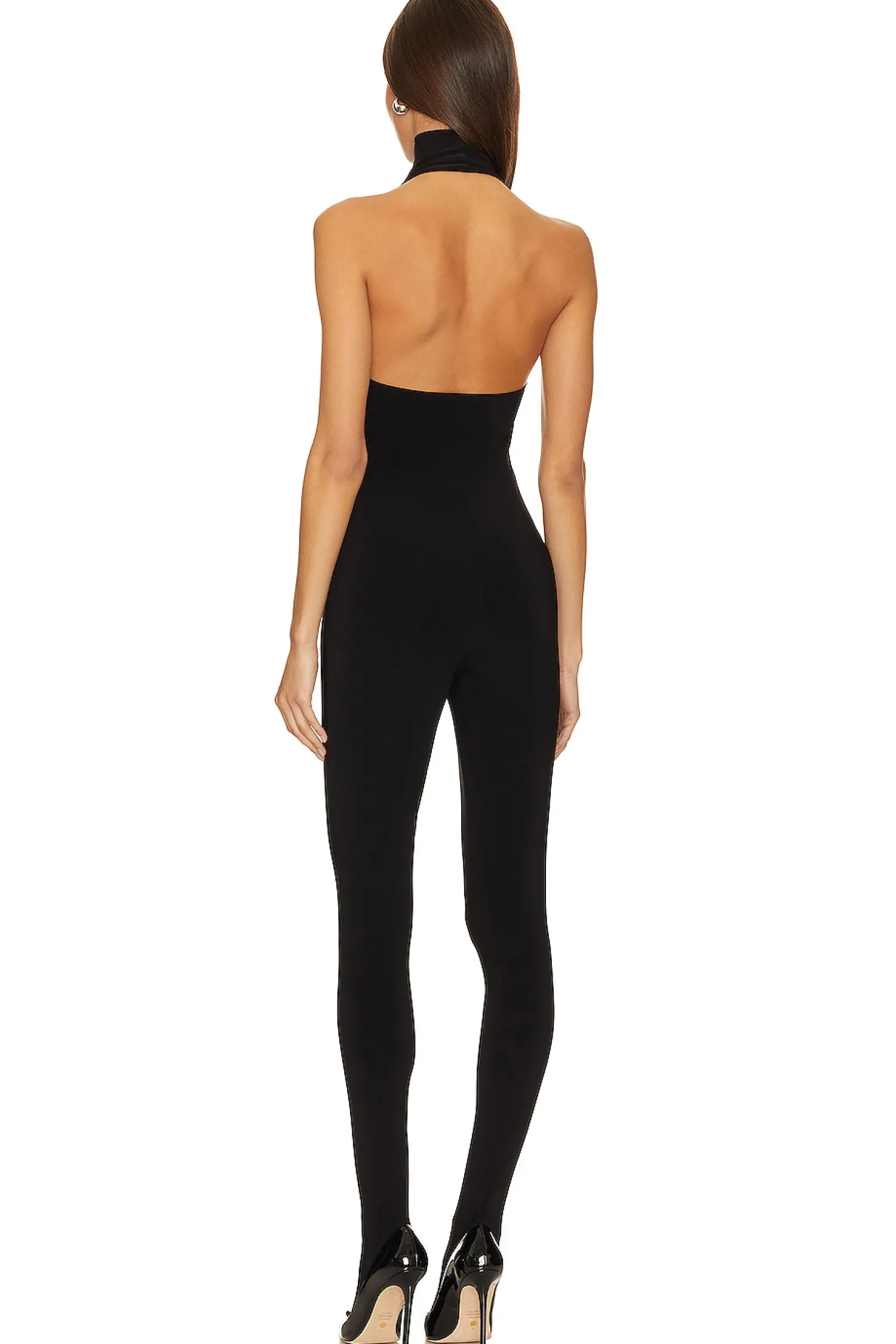 Women Norma Kamali Jumpsuits>X Revolve Halter Turtle Catsuit With Footsie