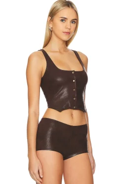 Women Frankies Bikinis Jackets & Coats>x REVOLVE Mirage Leather Vest