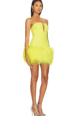 Women David Koma Dresses>x REVOLVE Neon Feathers Mini Dress