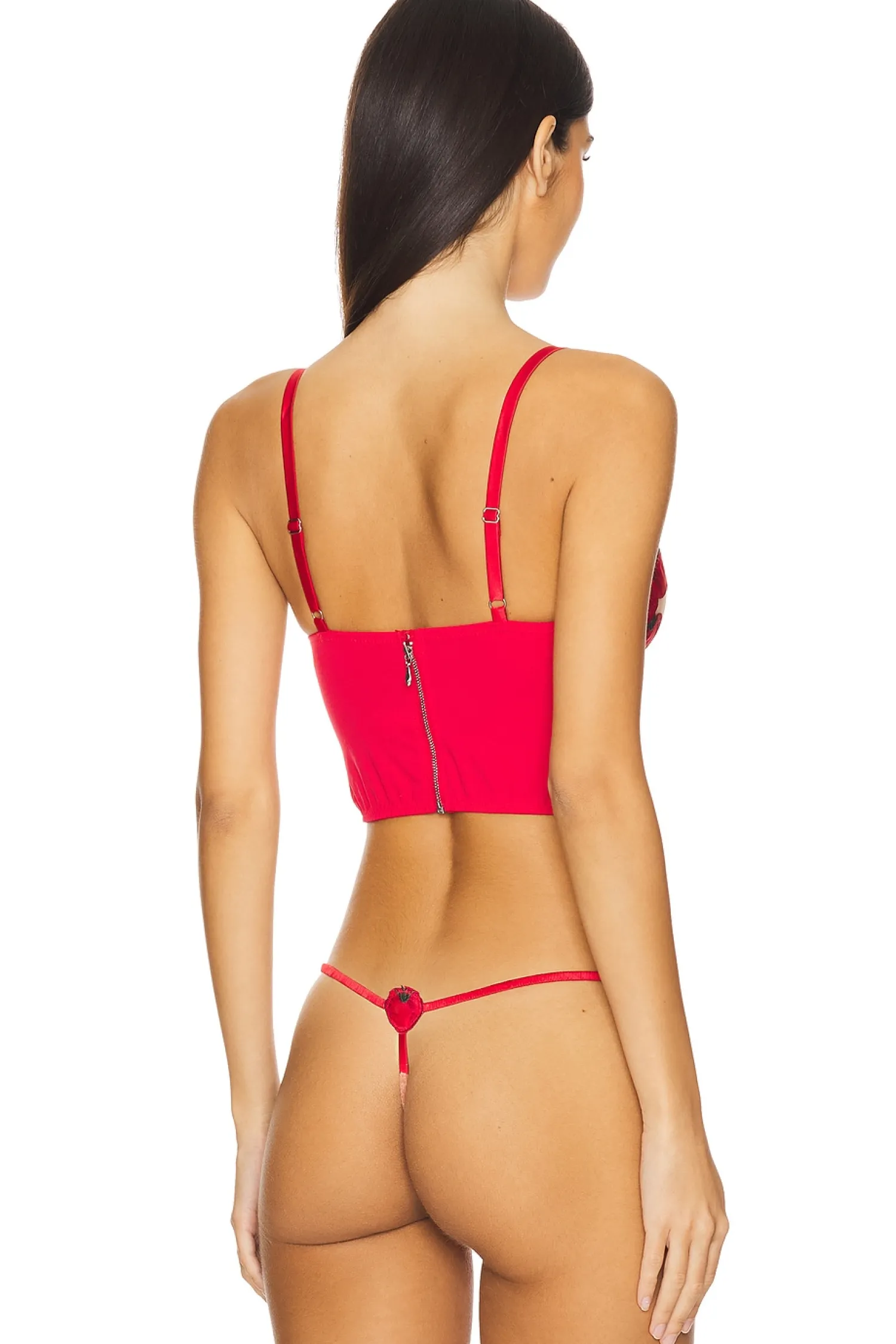 Women fleur du mal Lingerie & Sleepwear>x REVOLVE Tomato Embroidery Longline Bra