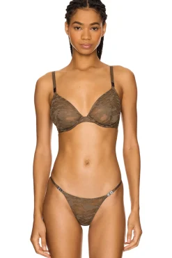 Women Diesel Lingerie & Sleepwear>X Savage Camo Lace Plunge Bra