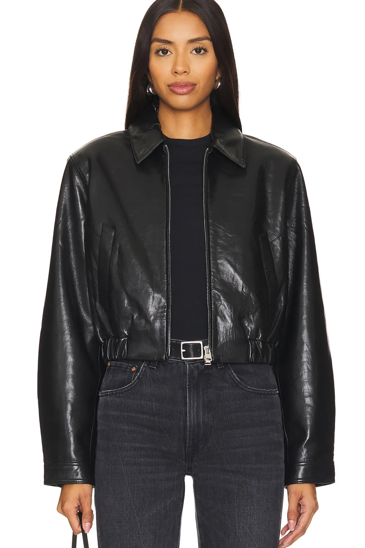 Women AGOLDE Jackets & Coats>X Shoreditch Ski Club Essie Cropped Jacket