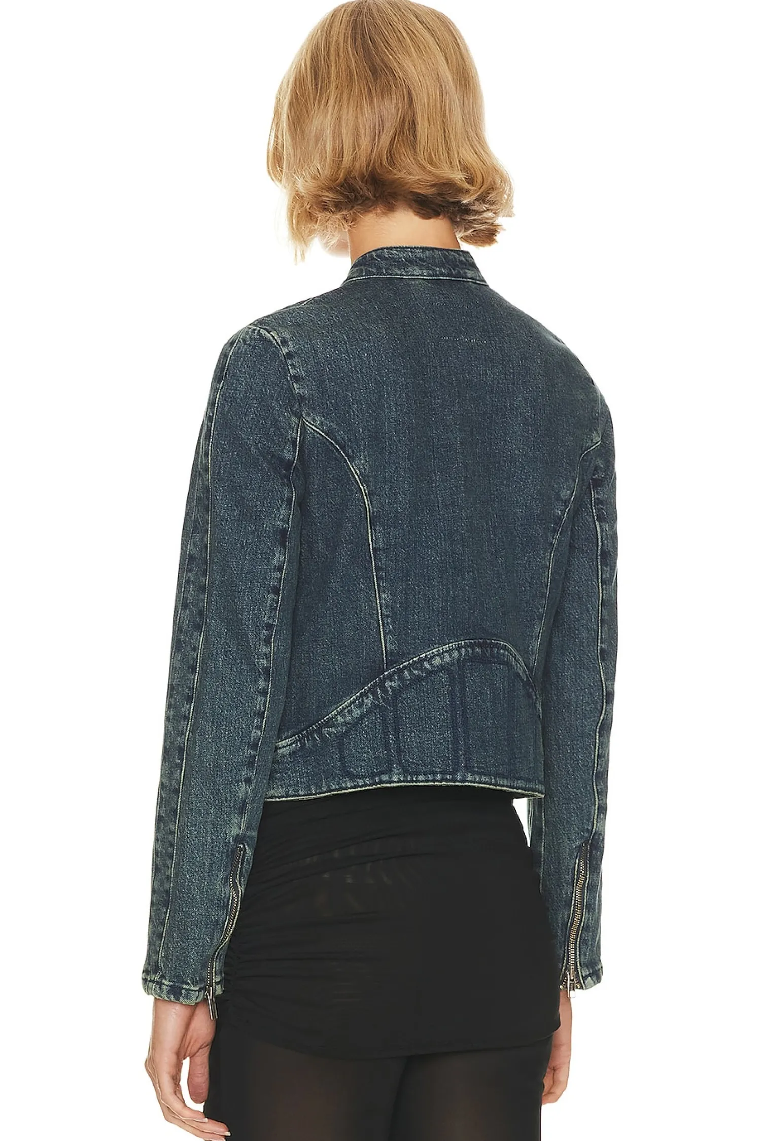 Women Free People Jackets & Coats>x We The Free Fast Lane Denim Moto Jacket