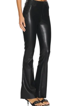 Women Free People Pants>x We The Free Level Up Faux Leather Slit Bootcut
