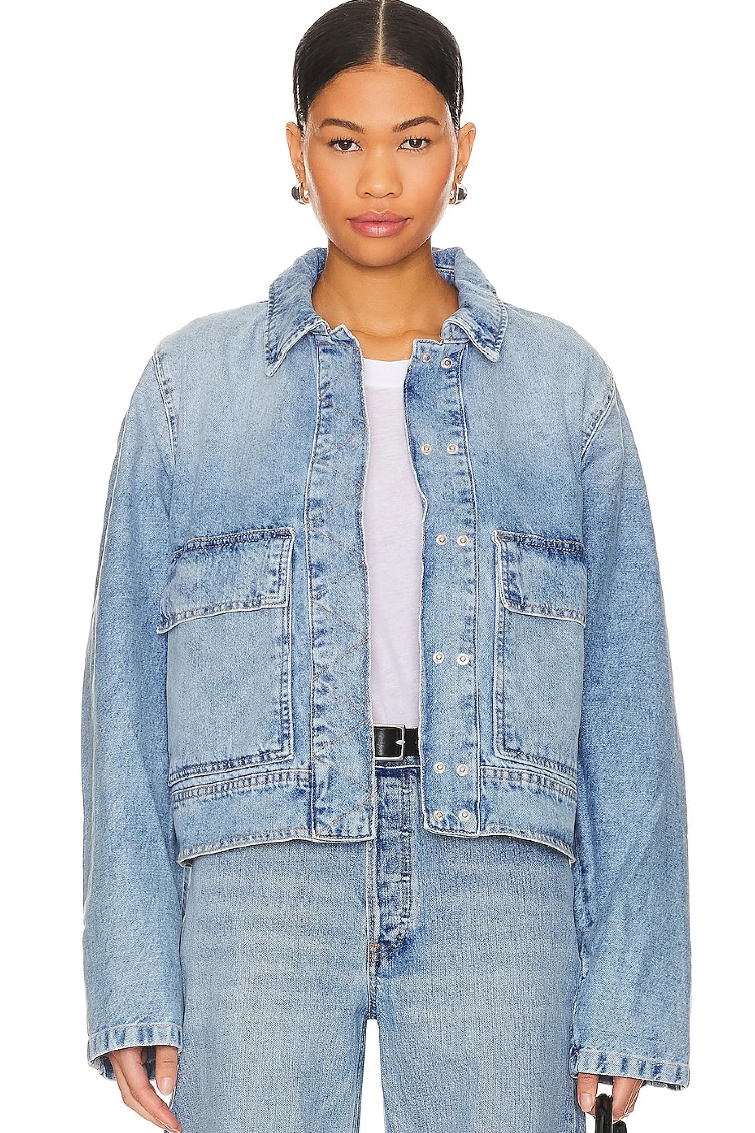 Women Free People Jackets & Coats>x We The Free Suzy Denim Jacket