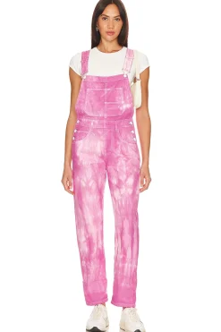 Women Free People Jumpsuits>x We The Free Ziggy Denim Overall In Electric Bouquet