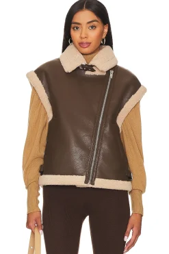 Women HEARTLOOM Jackets & Coats>Xander Faux Leather Vest