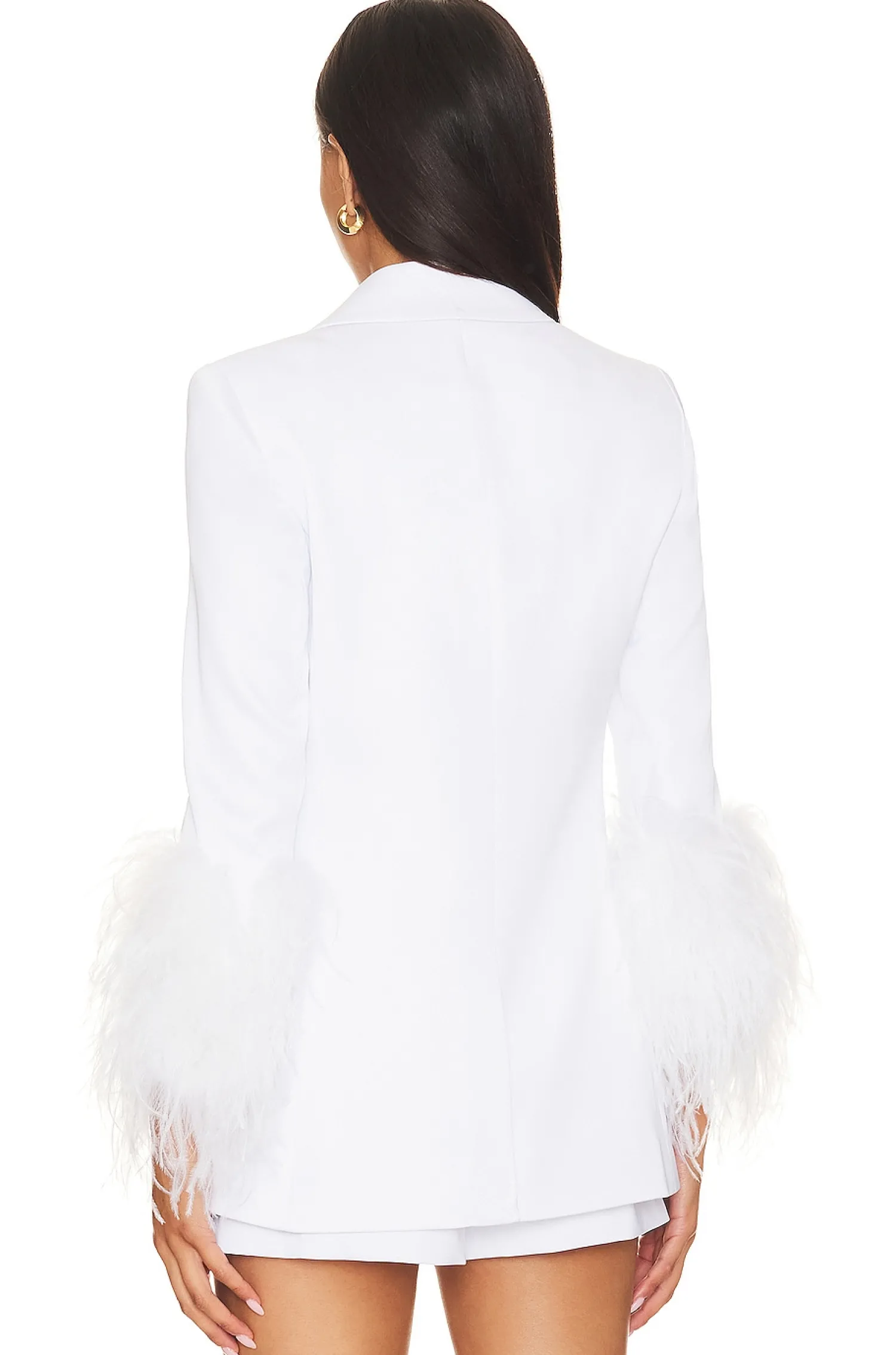 Women Alice + Olivia Jackets & Coats>Yona Boxy Feather Blazer