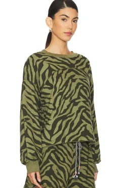 Women SUNDRY Loungewear>Zebra Femme Sweatshirt