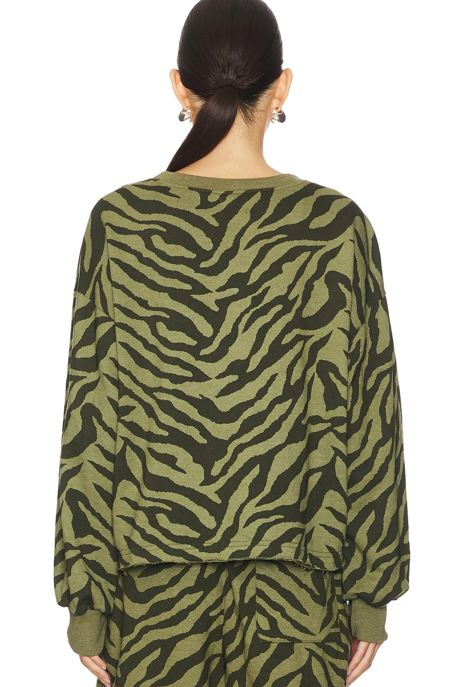Women SUNDRY Loungewear>Zebra Femme Sweatshirt
