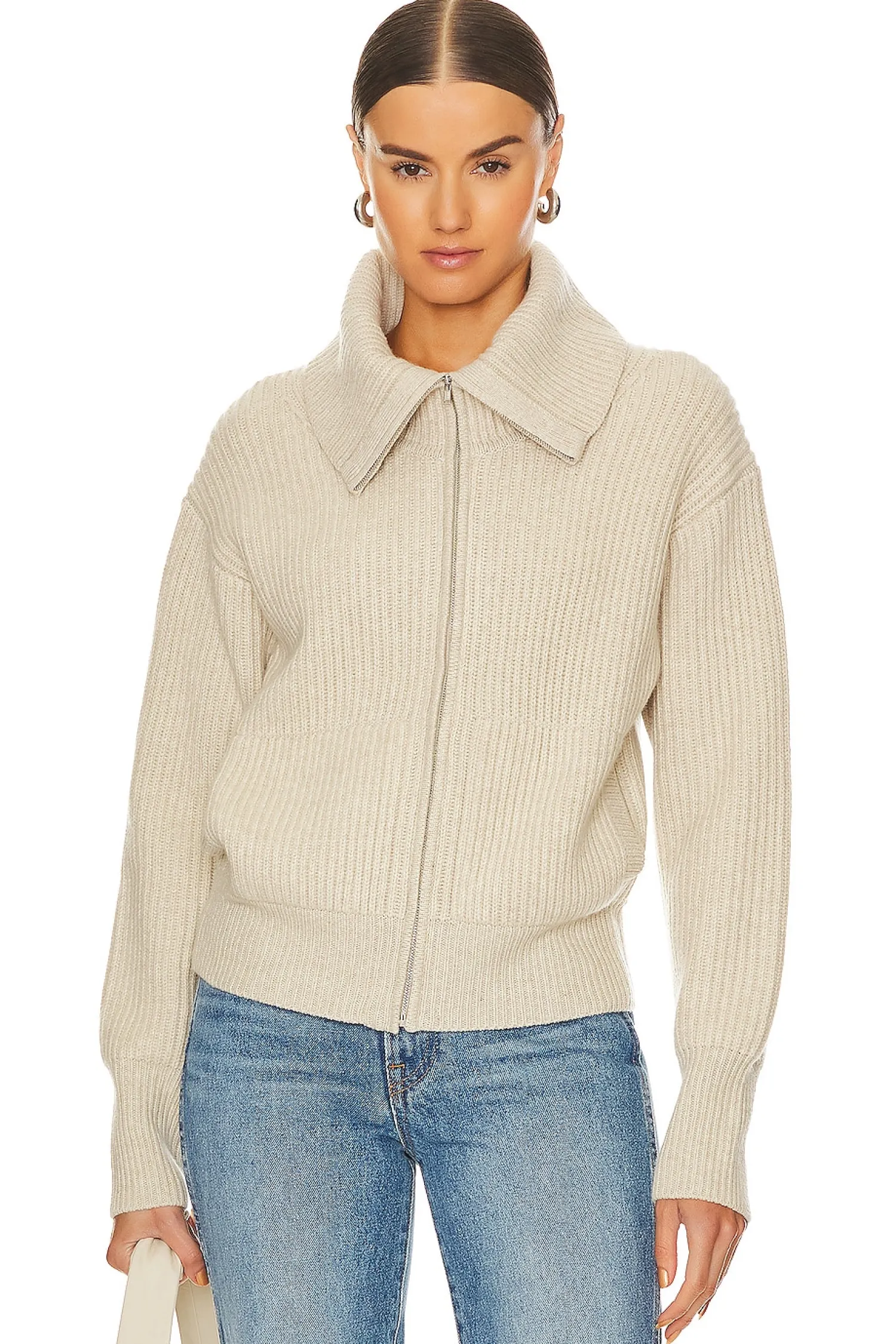 Women White + Warren Jackets & Coats>Zip Up Jacket