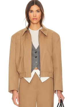 Women SELMACILEK Jackets & Coats>Zipper Detailed Canvas Jacket