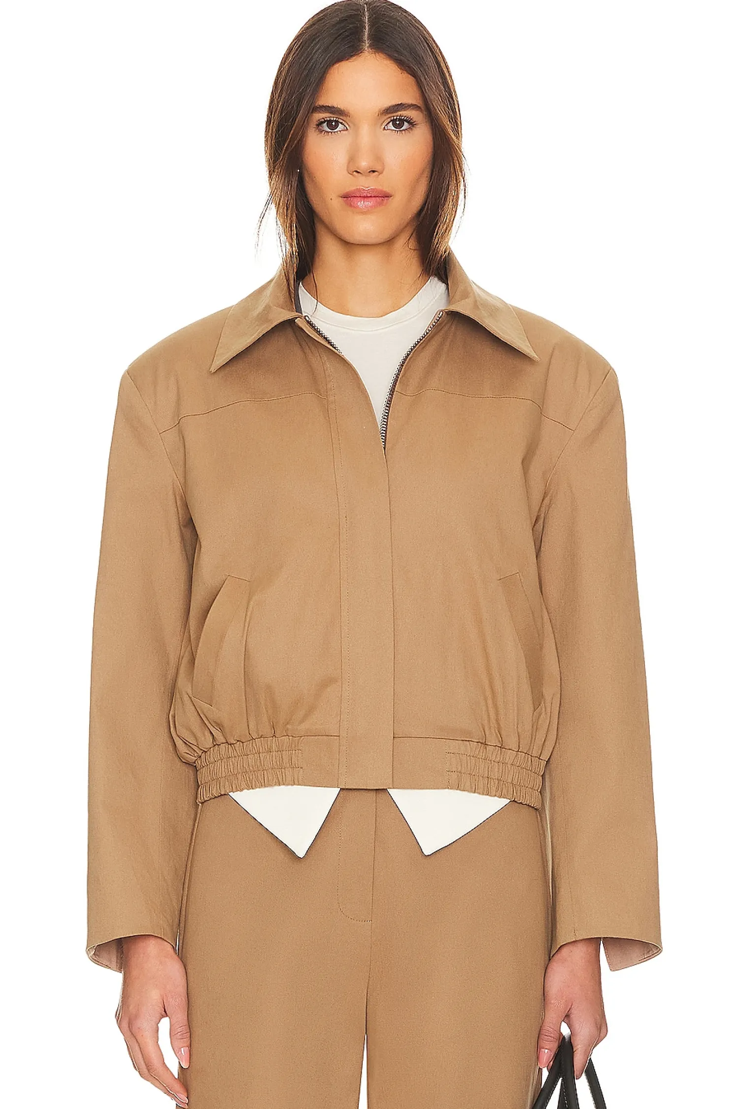 Women SELMACILEK Jackets & Coats>Zipper Detailed Canvas Jacket