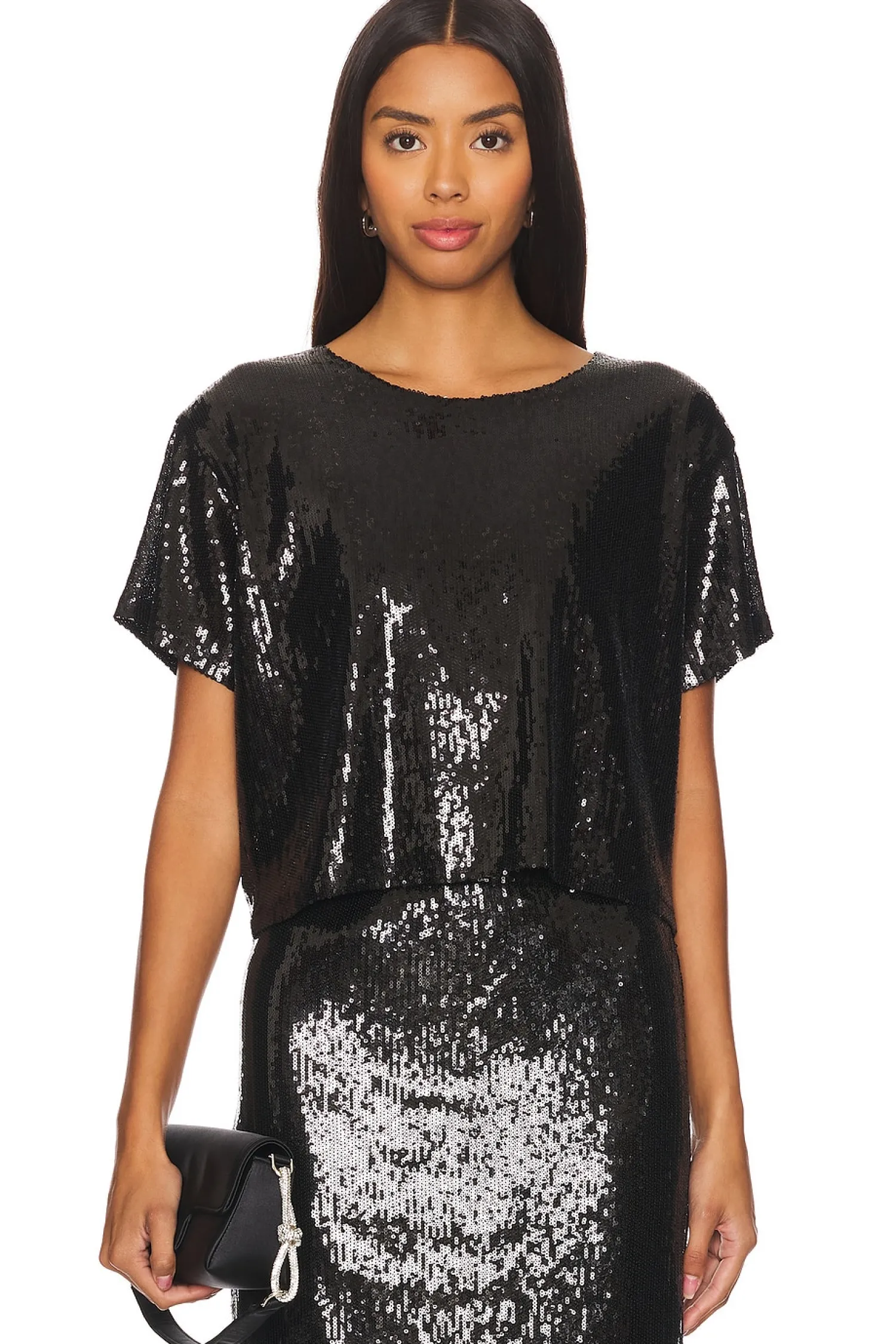 Women LNA Matching Sets>Zosia Sequin T Shirt